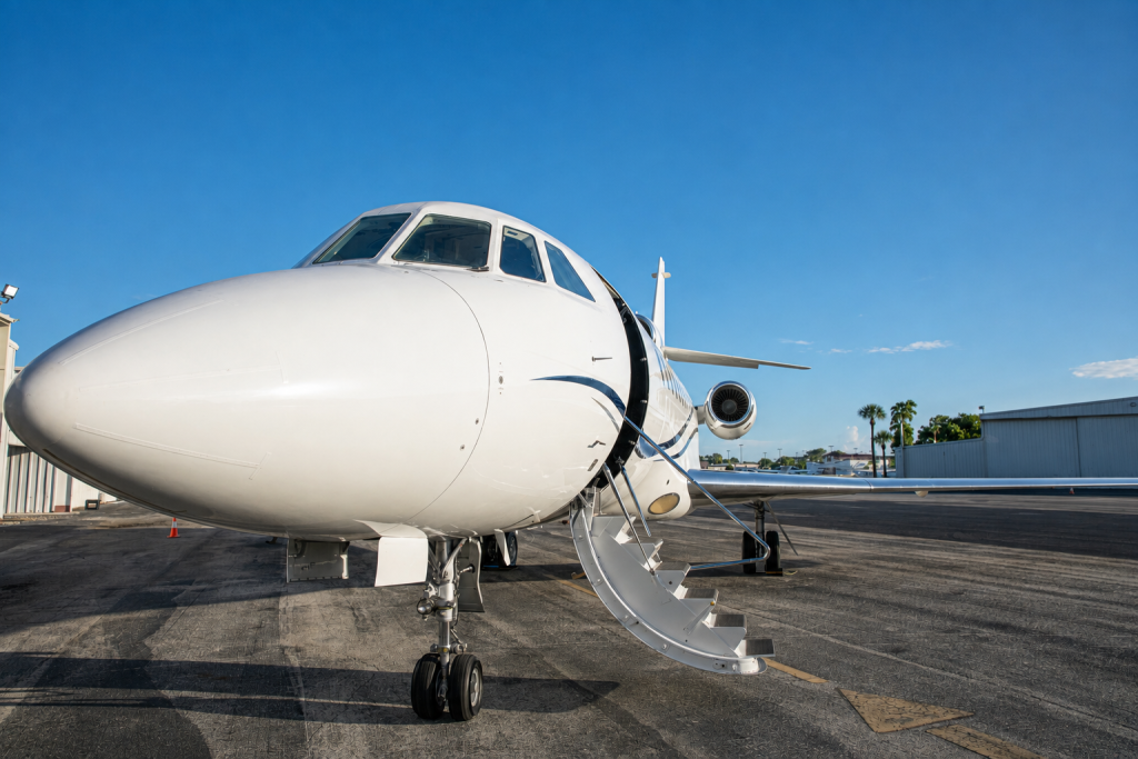 Private jet ready for charter