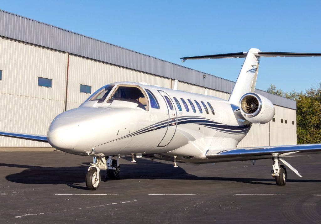 Citation CJ3 on the ramp