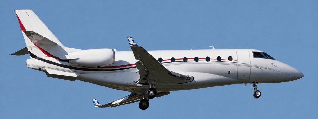 Gulfstream G200 in flight