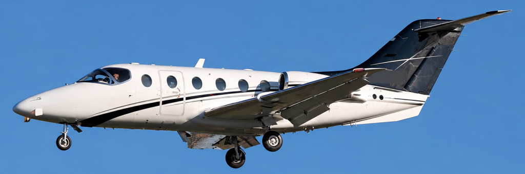 Hawker 400XP in flight